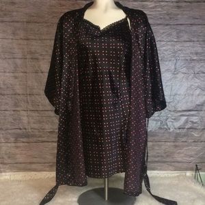 Apt. 9 Pink Heart Printed Nighty & Matching Robe